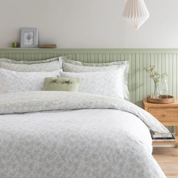 Dunelm Bexley Floral Sage Duvet Cover And Pillowcase Set 6 Dunelm Bexley Floral Sage Duvet Cover And Pillowcase Set - Image 4