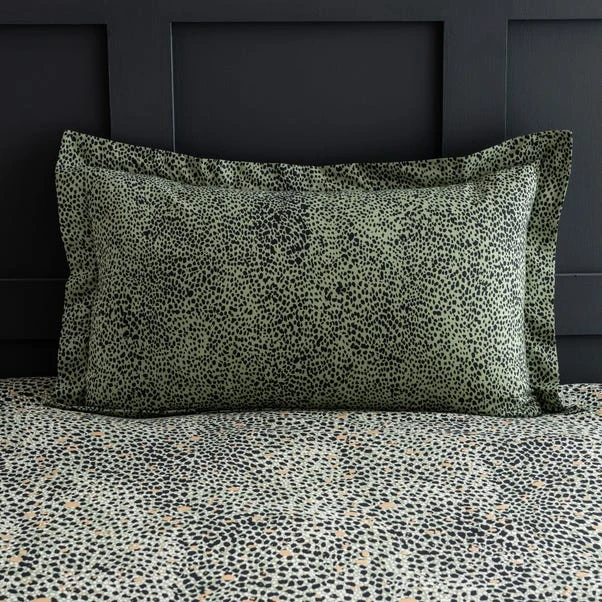 Dunelm Paradise Spot Green Oxford Pillowcase 3 Dunelm Paradise Spot Green Oxford Pillowcase