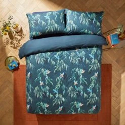 Natural History Museum Kingfisher Duvet Cover And Pillowcase Set