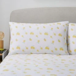 Dunelm Luiza Lemons Yellow Reversible Duvet Cover And Pillowcase Set 9 Dunelm Luiza Lemons Yellow Reversible Duvet Cover And Pillowcase Set -Bed Linings Store 30811156 alt02
