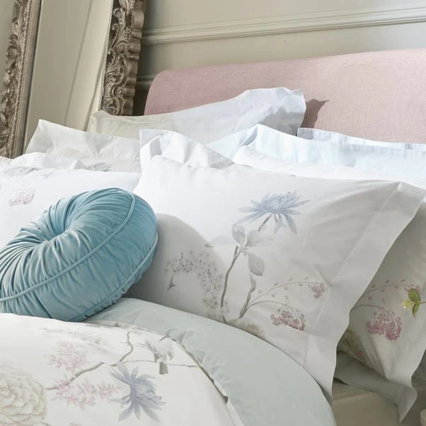 Holly Willoughby Nia Floral Pastel Cotton Oxford Pillowcase 3 Holly Willoughby Nia Floral Pastel Cotton Oxford Pillowcase