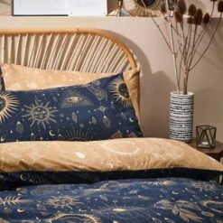 Furn. Constellation Gold Duvet Cover & Pillowcase Set 8 Furn. Constellation Gold Duvet Cover & Pillowcase Set -Bed Linings Store 30824060 alt02