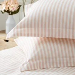 The Linen Yard Hebden Blush 100% Cotton Duvet Cover & Pillowcase Set 9 The Linen Yard Hebden Blush 100% Cotton Duvet Cover & Pillowcase Set -Bed Linings Store 30824103 alt03