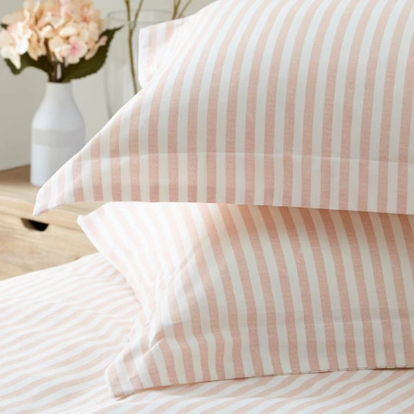 The Linen Yard Hebden Blush 100% Cotton Duvet Cover & Pillowcase Set 6 The Linen Yard Hebden Blush 100% Cotton Duvet Cover & Pillowcase Set - Image 4