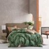 Linen House Livia Leaf Green 100% Cotton Duvet Cover & Pilowcase Set 2 Linen House Livia Leaf Green 100% Cotton Duvet Cover & Pilowcase Set -Bed Linings Store 30824120