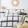 The Linen Yard Faux Mohair Stripe Navy 100% Cotton Duvet Cover & Pillowcase Set 2 The Linen Yard Faux Mohair Stripe Navy 100% Cotton Duvet Cover & Pillowcase Set -Bed Linings Store 30824158
