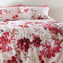 Bianca Fine Linens Briony Floral 100% Cotton Duvet Cover & Pillowcase Set 10 Bianca Fine Linens Briony Floral 100% Cotton Duvet Cover & Pillowcase Set -Bed Linings Store 30829060 alt03