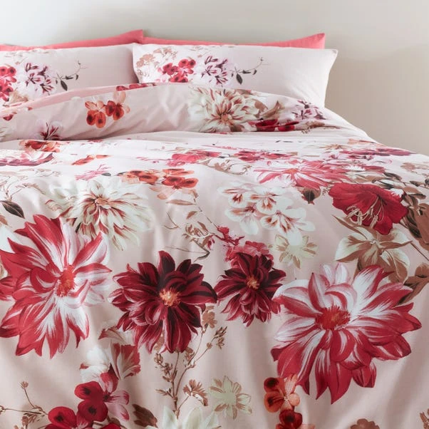 Bianca Fine Linens Briony Floral 100% Cotton Duvet Cover & Pillowcase Set 6 Bianca Fine Linens Briony Floral 100% Cotton Duvet Cover & Pillowcase Set - Image 4